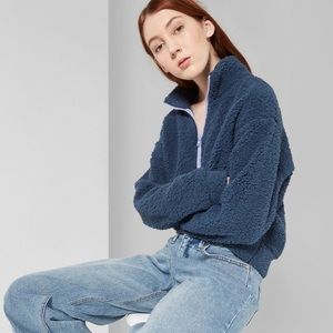 🌟Sherpa Quarter Zip Pullover Sweater